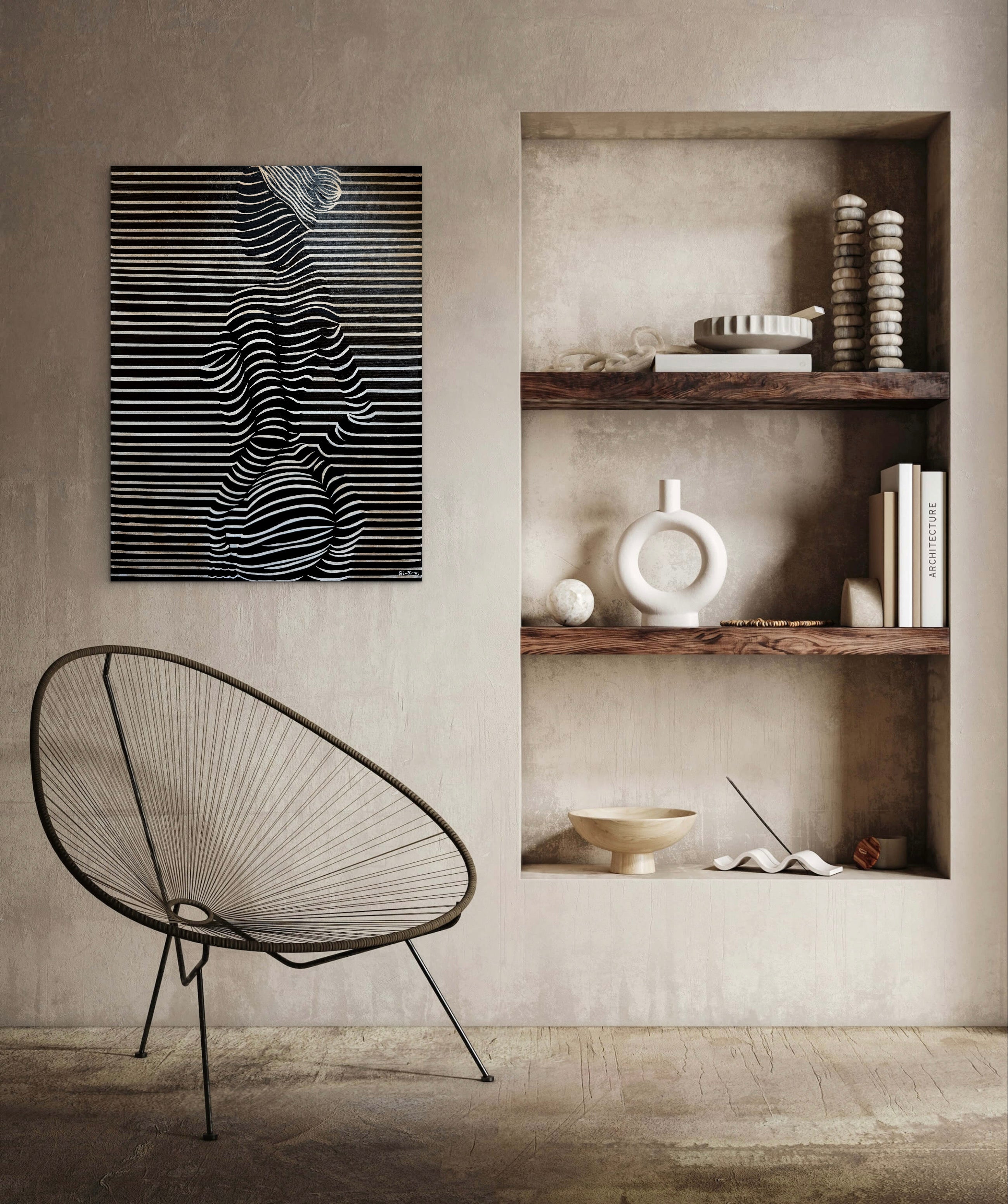 QUIET CURVES (80 x 60cm)