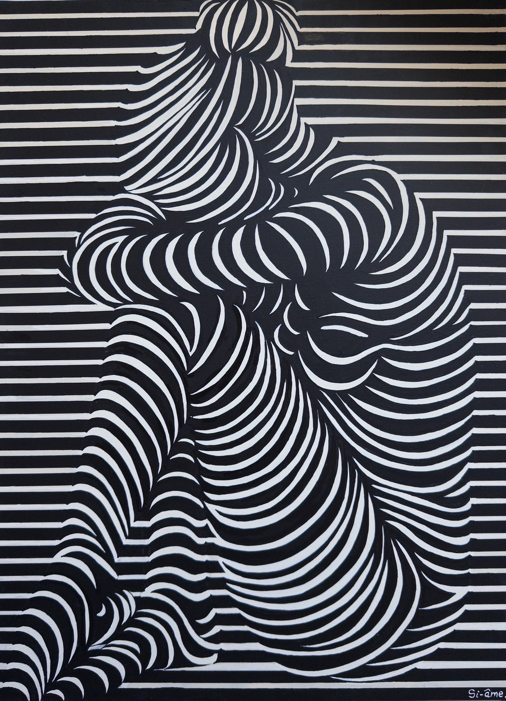 HELD IN (80 x 60 cm)